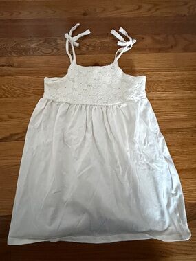 MWOT H&M Crochet Bodice Tie-Shoulder Dress 3-4T